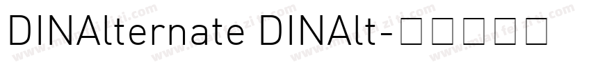 DINAlternate DINAlt字体转换